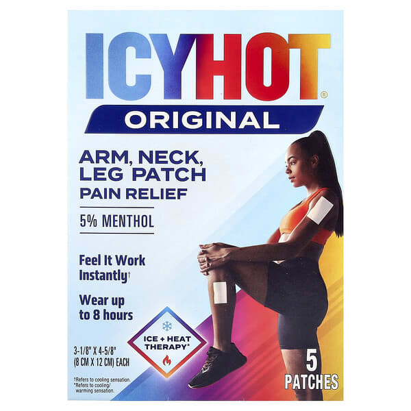 Icy Hot（アイシーホット）, Original Pain Relief Patch、パッチ5枚