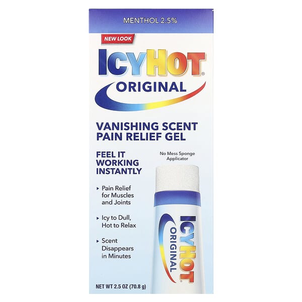 Icy Hot, Original Vanishing Scent Pain Relief Gel, 2.5 oz (70.8 g)
