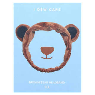 I Dew Care, Brown Bear Hairband, Haarband mit Braunbär, 1 Stück