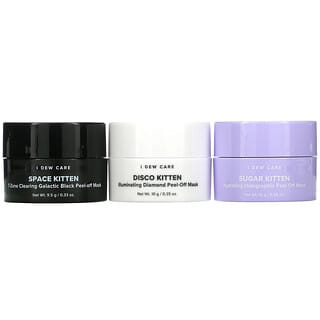 I Dew Care, Mini Meow Trio, 3 Mini Chrome Beauty Masks