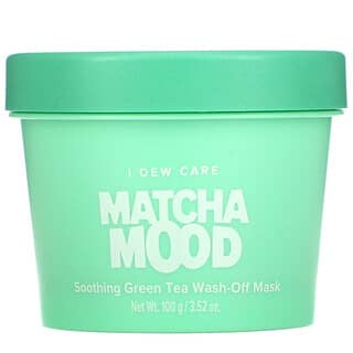 I Dew Care, Matcha Mood, успокаивающая смываемая маска для лица с зеленым чаем, 100 г (3,52 унции)