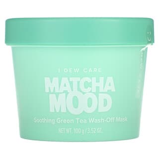 I Dew Care, Matcha Mood, успокаивающая смываемая маска с зеленым чаем, 100 г (3,52 унции)