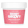 Berry Groovy, Máscara de Beleza Iluminadora com Ácido Glicólico, 100 ml (3,38 fl oz)