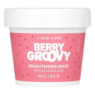 I Dew Care, Berry Groovy，提亮美容 面膜，含乙醇酸，3.38 液量盎司（100 毫升）