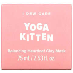 I Dew Care, Yoga Kitten, Mascarilla de belleza equilibrante con arcilla y hojas de Houttuynia, 75 ml (2,53 oz. líq.)