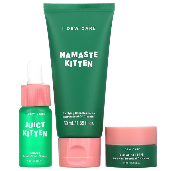 I Dew Care, Kitten My Balance On, Balancing & Calming Trio, 3 Piece Set