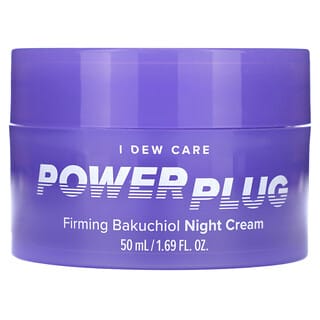 I Dew Care, Power Plug, Crème de nuit raffermissante au bakuchiol, 50 ml