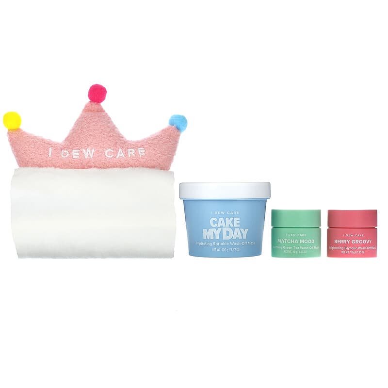 Scoop Party, Ice Cream Wash-Off Masks and Headband Set, 4 Piece Set