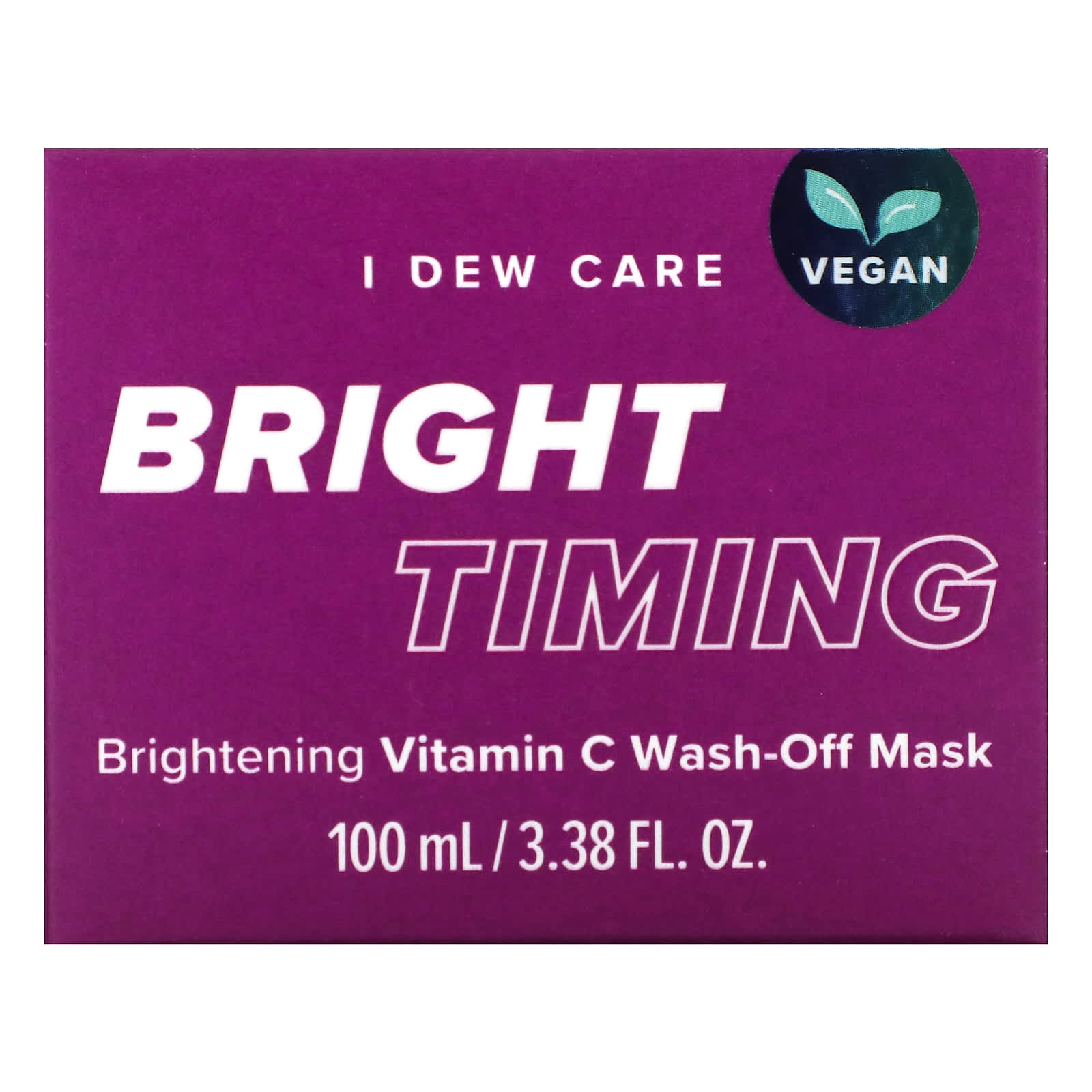 I Dew Care, Bright Timing, Brightening Vitamin C WashOff Beauty Mask