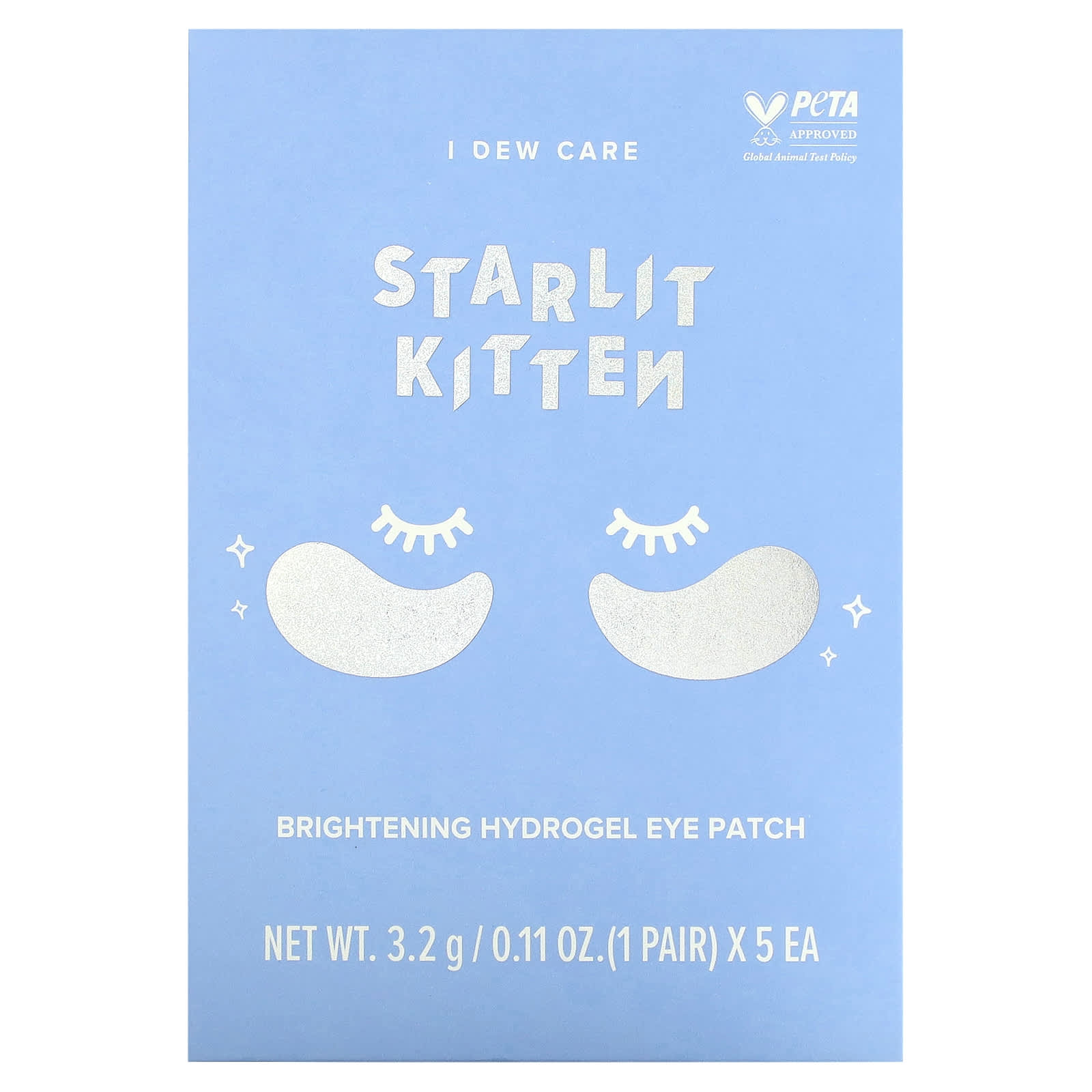I Dew Care, Starlit Kitten, Brightening Hydrogel Eye Patch, 5 Pair 0.11