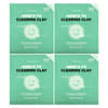 Here´s To Clearing Clay, Exfoliating Clay Beauty Sheet Mask, 4 Sheet Masks, 0.67 oz (19 g) Each