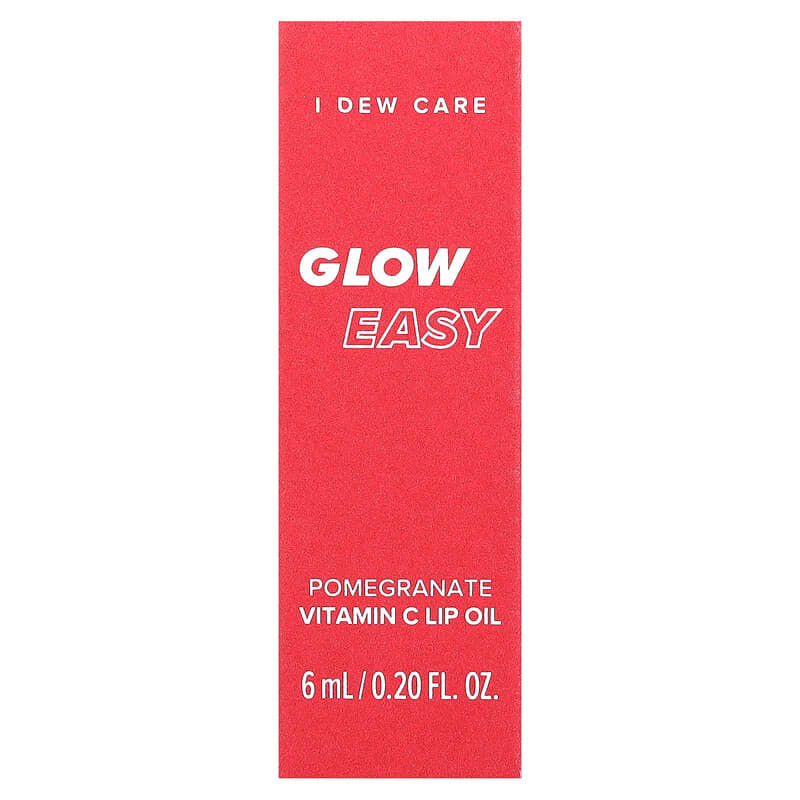 Glow Easy, Vitamin C Lip Oil, Pomegranate, 0.20 fl oz (6 ml)