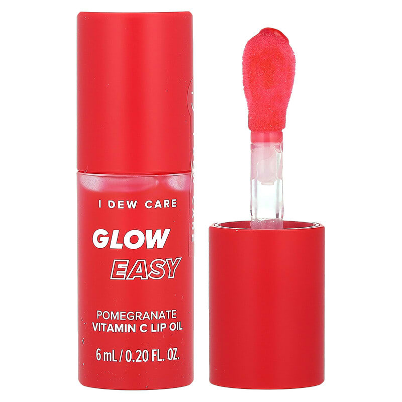 Glow Easy, Vitamin C Lip Oil, Pomegranate, 0.20 fl oz (6 ml)