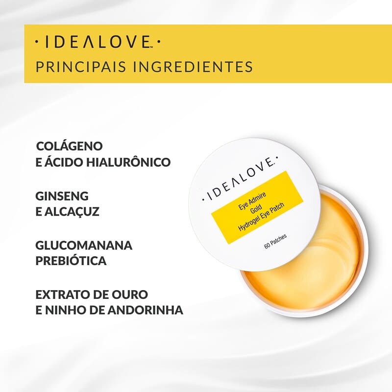 Adesivos de Hidrogel de Ouro Eye Admire para a Área dos Olhos, 60