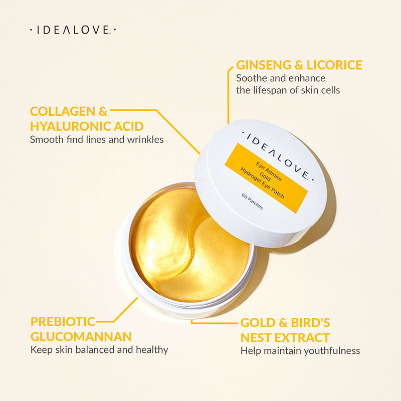 Adesivos de Hidrogel de Ouro Eye Admire para a Área dos Olhos, 60