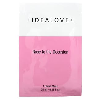 Idealove, Rose to the Occasion, 1 masque de beauté en tissu, 25 ml