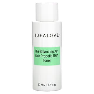 Idealove, The Balancing Act，蘆薈蜂膠 BHA 爽膚水，試用裝，0.67 盎司（20 毫升）