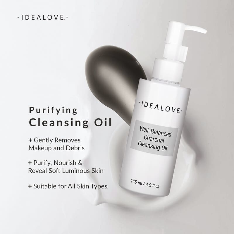 ウェルバランスド チャコール クレンジングオイル、145ml（4.9液量オンス）