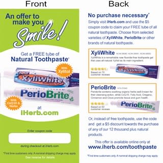 iHerb Goods, Reward Program, Free Toothpaste Flyers, 400 Pack