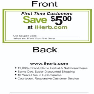 iHerb Goods, Reward Program, Discount Cards, 500, 3x2 inch Cards