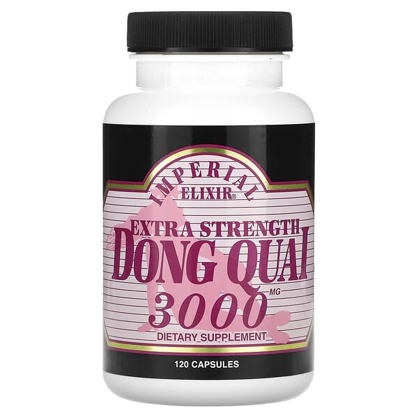 Imperial Elixir, Angélique de Chine, Extrapuissante, 3000 mg, 120 capsules