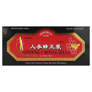 Imperial Elixir, Ginseng y jalea real, 10 botellas, 10 ml (0,34 fl oz) cada una