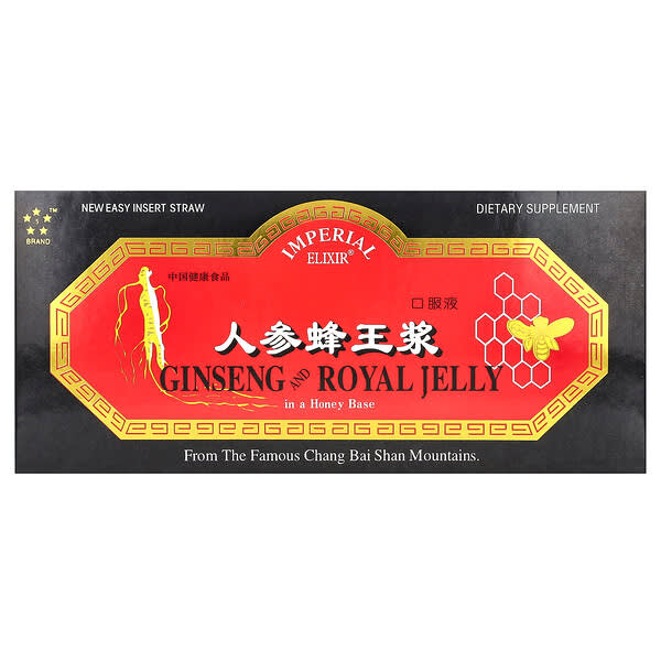 Ginseng & Royal Jelly, 10 Bottles, 0.34 fl oz (10 ml) Each