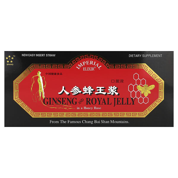 Imperial Elixir, Ginseng & Royal Jelly, 10 Bottles, 0.34 fl oz (10 ml) Each — product photo 1
