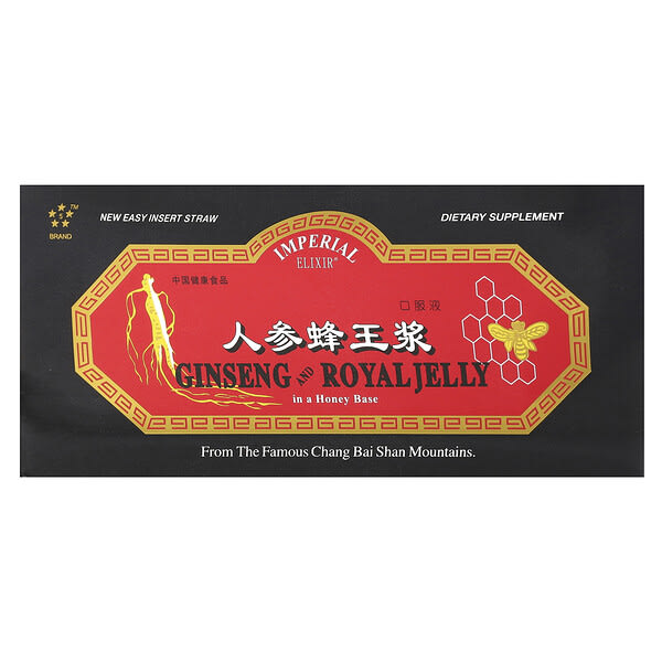 Ginseng and Royal Jelly, 30 Bottles, 0.34 fl oz (10 ml) Each