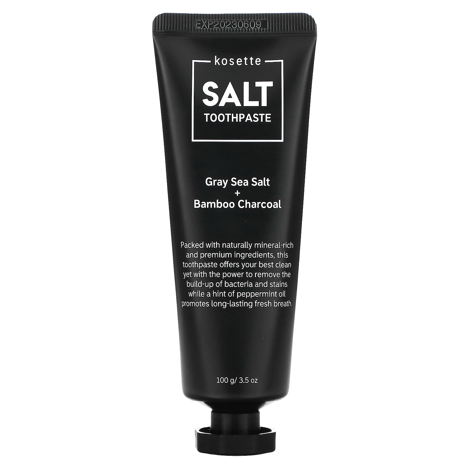 Kosette, Kosette, Gray Sea Salt + Bamboo Charcoal Toothpaste, 3.5 oz