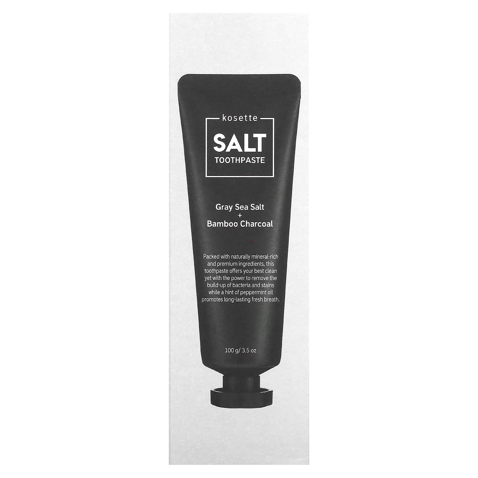 Kosette, Gray Sea Salt + Bamboo Charcoal Toothpaste, 3.5 oz (100 g)