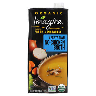 Imagine Soups, Organic Vegetarian No-Chicken Broth, vegetarische Bio-Brühe ohne Huhn, 946 ml (32 fl. oz.)
