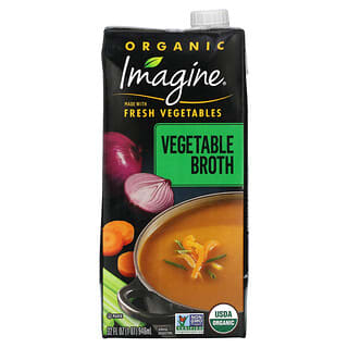 Imagine Soups, オーガニック ベジタブルブロス、946ml（32液量オンス）