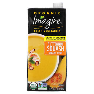 Imagine Soups‏, מרק קרמי אורגני, דלעת חמאה, 946 מ“ל (32 אונקיות נוזל)