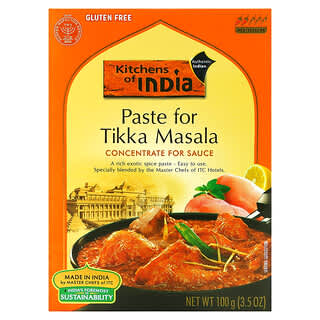 Kitchens of India, Паста для тикка-масалы, концентрат для соусов, средний, 3,5 унц. (100 г)