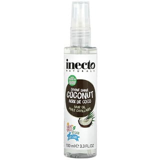 Inecto, Divine Shine, кокосовое масло для волос, 100 мл (3,3 жидк. Унции)