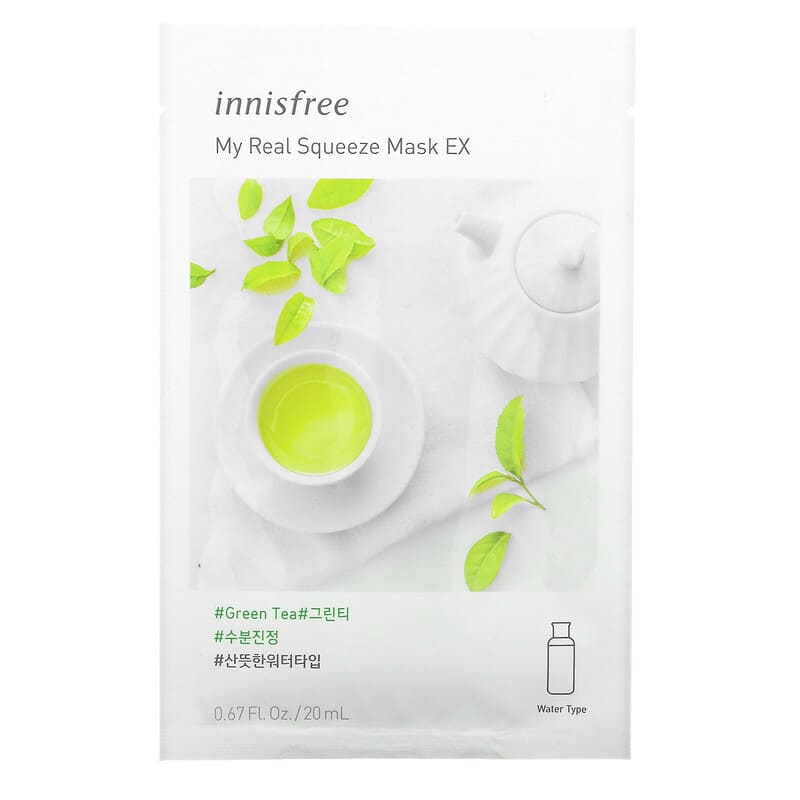 innisfree my real squeeze mask ex green tea