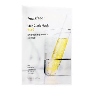 Innisfree, Skin Clinic Beauty Mask, осветляющая маска с витамином C, 1 шт., 20 мл (0,67 жидк. унции)