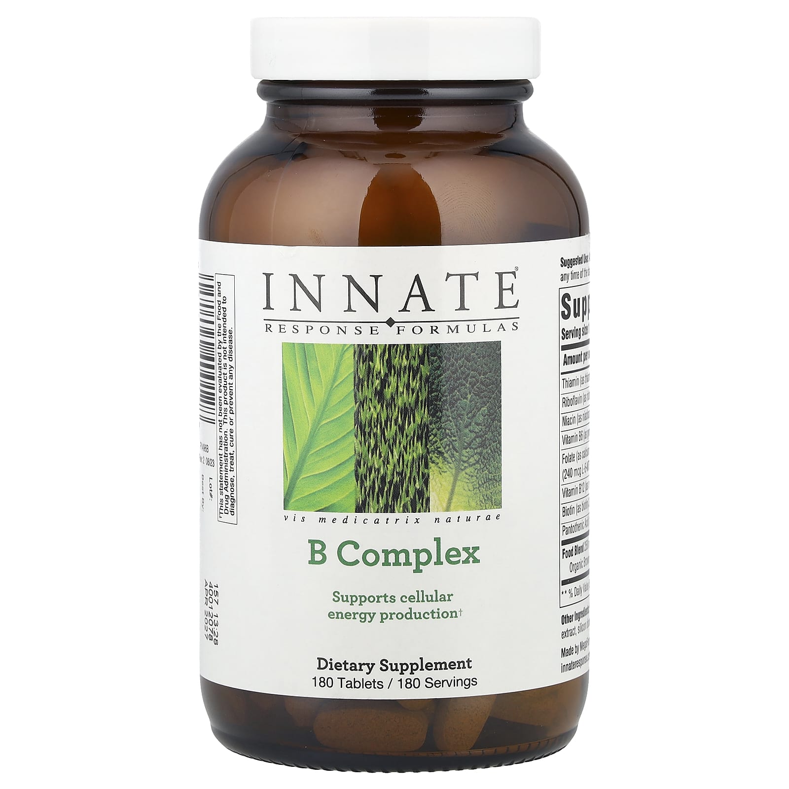 COMPLEX b 4枚 B Complex, 180 Tablets