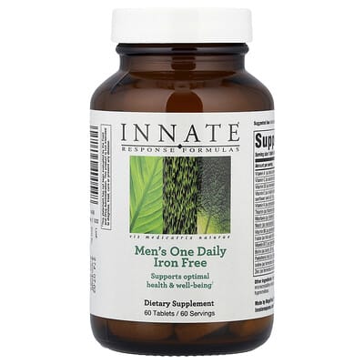 Innate Response Formulas, Men's One Daily, Iron-Free, 60 Tablets.
