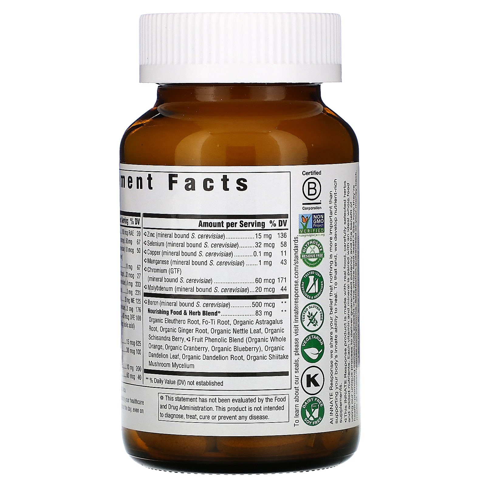 Innate Response Formulas, Men's One Daily, Iron Free, 60 Tablets