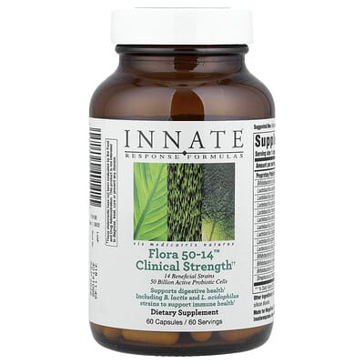 Innate Response Formulas, Flora 50-14™, Scientifically Proven Strength Formula, 60 Capsules