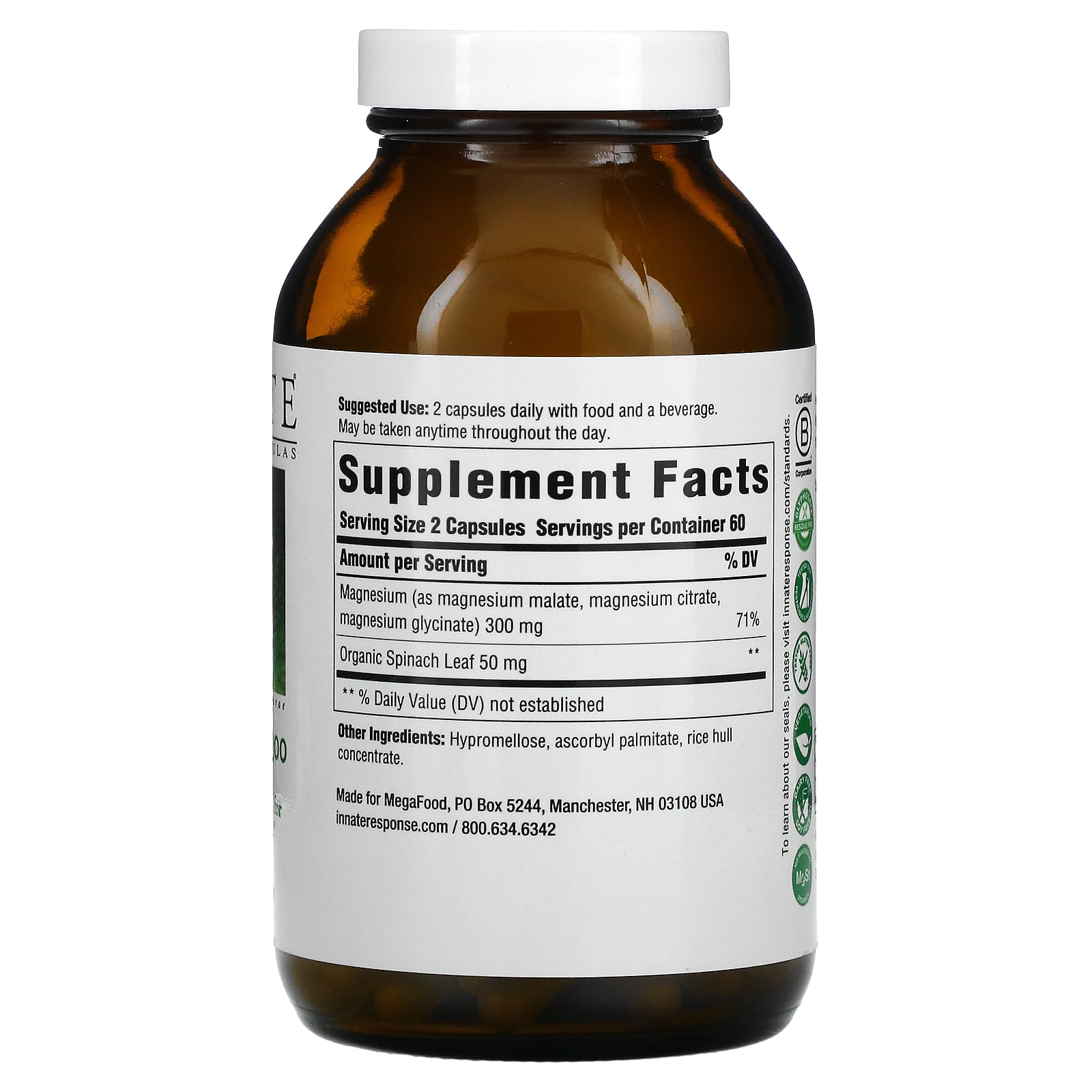 Innate Response Formulas, Magnesium 300, 120 Capsules