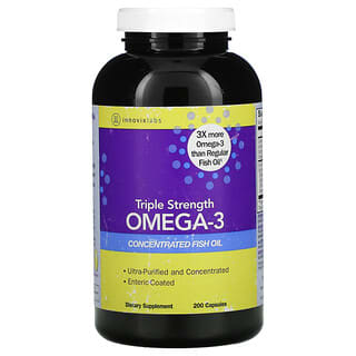 InnovixLabs, Oméga-3 triple concentration, 200 capsules