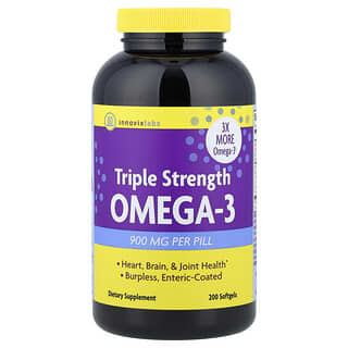 InnovixLabs, Oméga-3 triple concentration, 900 mg, 200 capsules à enveloppe molle