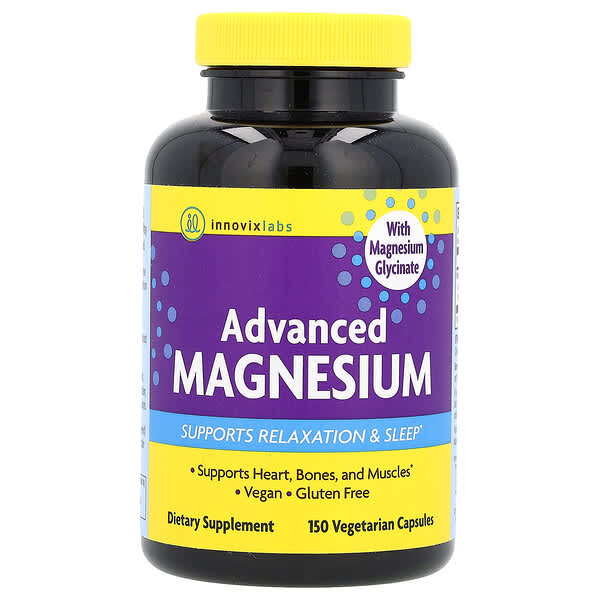 InnovixLabs Advanced Magnesium, 150 Vegetarian Capsules (105 mg per Capsule)
