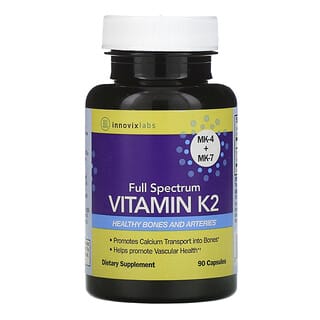 InnovixLabs, Full Spectrum, Vitamine K2, 90 capsules