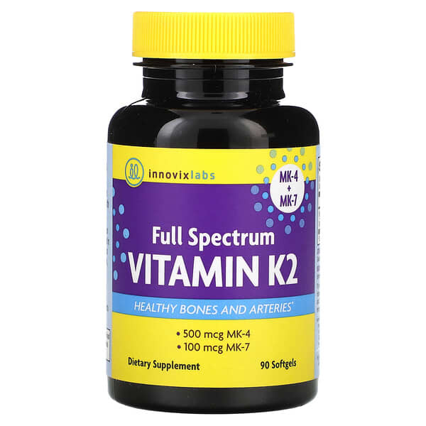 InnovixLabs, Full Spectrum Vitamin K2, 90 Softgels