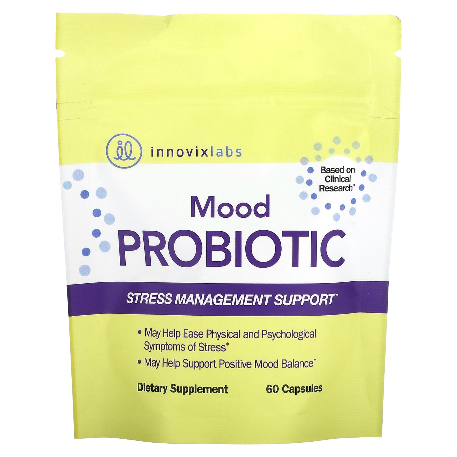 InnovixLabs, Mood Probiotic, Mood Support Supplement, 60 Capsules