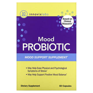 InnovixLabs, Mood Probiotic, Complément pour le soutien de l'humeur, 60 capsules